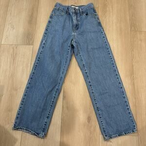 Levi's High Waisted Straight Jeans Women’s Blue Light Wash High Rise Size 24